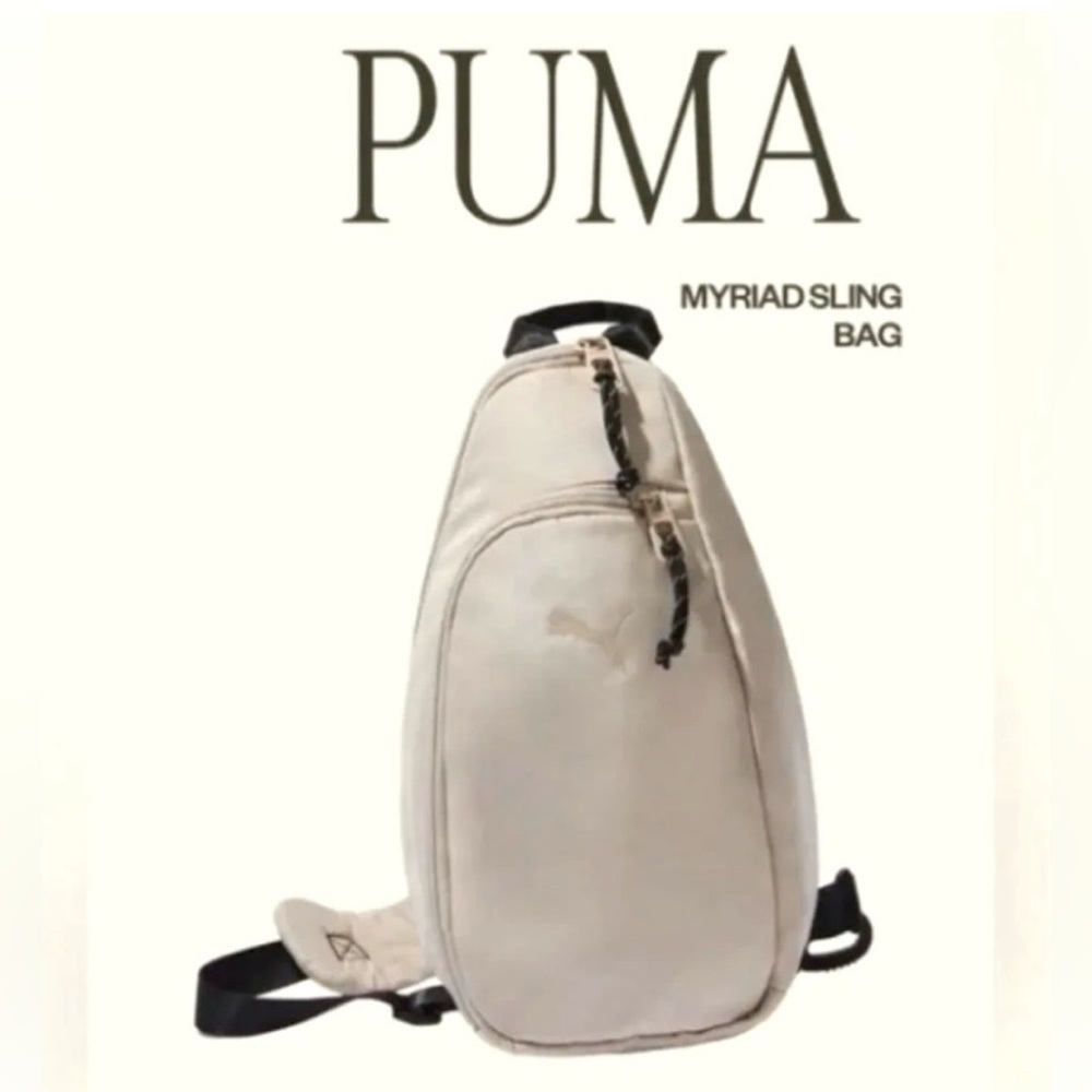Puma Tan Crossbody Bag Compact and Sporty